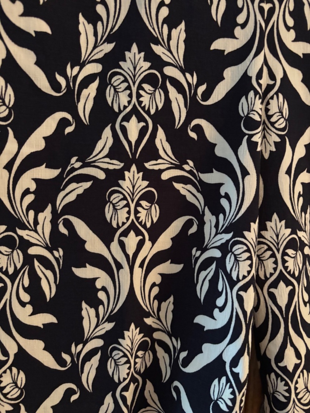 Chico’s Navy/ White Damask Bermuda Shorts - Picture 3 of 7